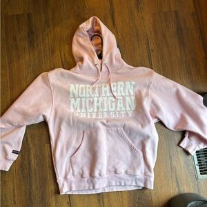 Pink Jansport Northern Michigan University sweatshirt hoodie size M